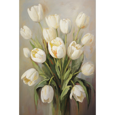 White Tulip canvas